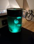 Jellyfish Art Cylinder Nano Green Lights
